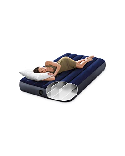 Intex 64757E DuraBeam Standard Downy Air Mattress FiberTech Twin Size 10in Bed Height 300lb Weight Capacity Pump Sold Separately - Image 3
