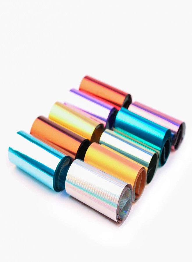 سيلبوي مجموعة سيلبيكوي المكونة من 10 أوراق من رقائق الأظافر المعدنية اللامعة، ملصقات ورقية ذهبية لتزيين الأظافر، مجموعة أدوات تزيين الأظافر، إكسسوارات يمكنك صنعها بنفسك - Image 3