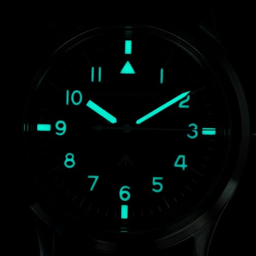 TACTICAL FROG Militado Field Watch Military Style Men's Watch 36mm Luminous Japan Movement Quartz Watch with Nylon Strap, 100M Waterproof - ML13 BGW9 - Image 5