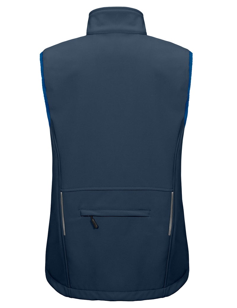 Little Donkey Andy Women's Lightweight Fleece lined Softshell Vest Windproof Sleeveless Jacket for Hiking Travel Golf Navy Blue XS - Image 2