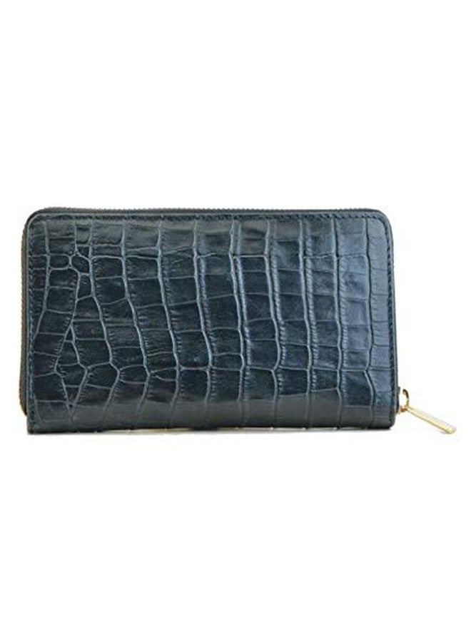 MANDAVA Printed Leather Ladies Wallet (Black) - Image 3