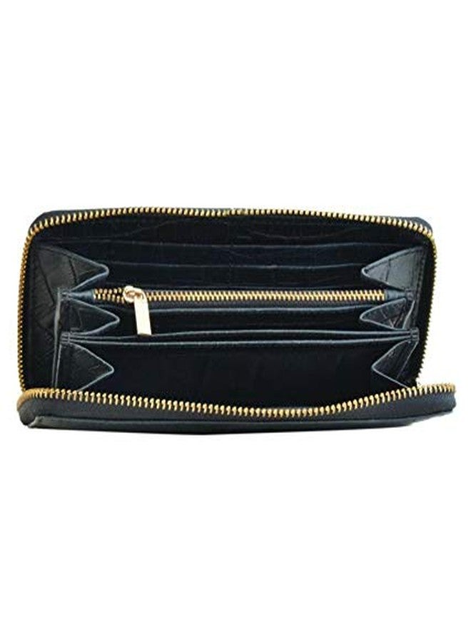 MANDAVA Printed Leather Ladies Wallet (Black) - Image 5