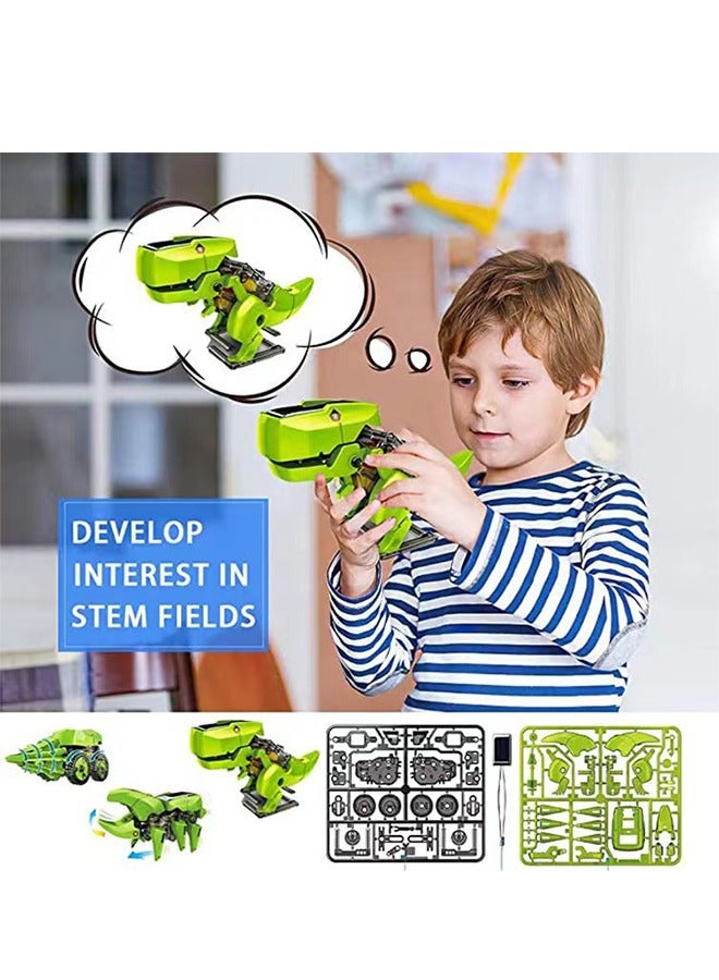 DIY Assembled Toys, 3-in-1 Deformed Dinosaur Toy, Creative Building Educational Science Kit, Fun Parent-child Interactive Toy, Ideal Gift for Kids Aged 8+  - Image 5