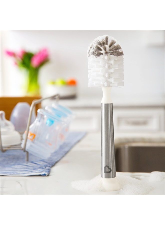 Munchkin ® Shine™ Stainless Steel Bottle Brush and Refill Brush Head - Image 3