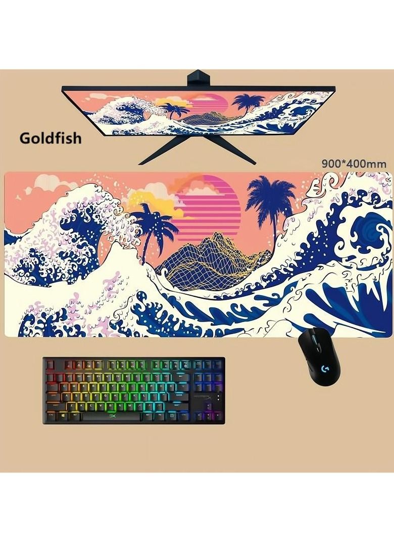 Goldfish 400mm * 900mm Super Large Size Animation Mouse Pad