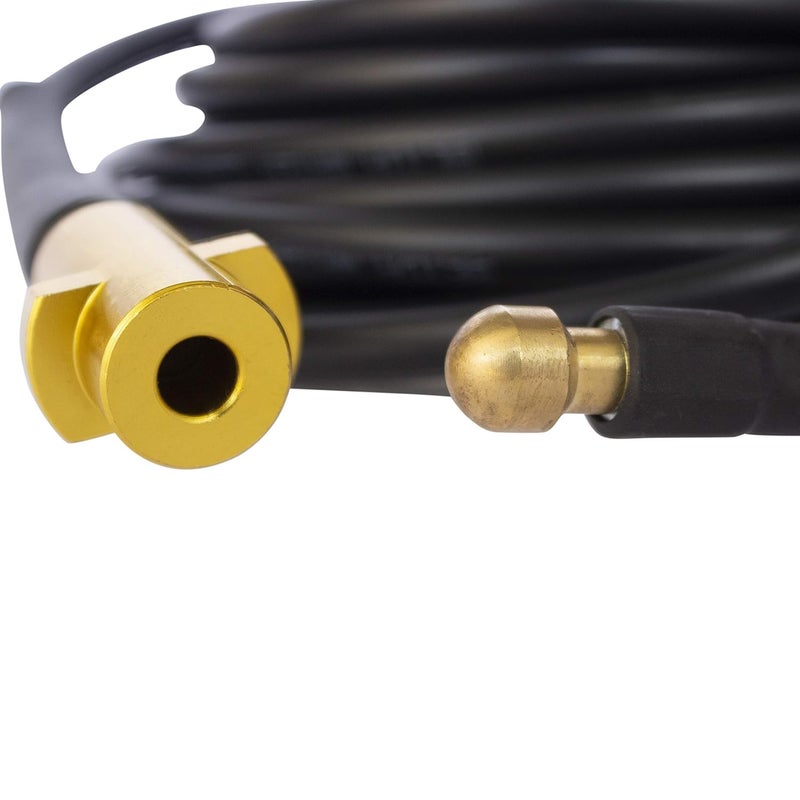 VMTC طقم تنظيف أنابيب التصريف متوافق مع غسالة الضغط كارتشر K1-K7 ملحق بندقية غسيل السيارات (5 متر) - Image 2