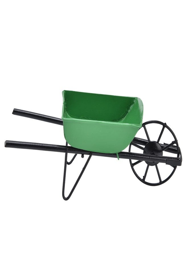 Zerodis Garden Cart,Mini 1:12 Dollouse Miniature Wheelbarrow Fairy Tale Garden Cart Dollhouse Furniture Accessories Gar for Boys and Girls - Image 1