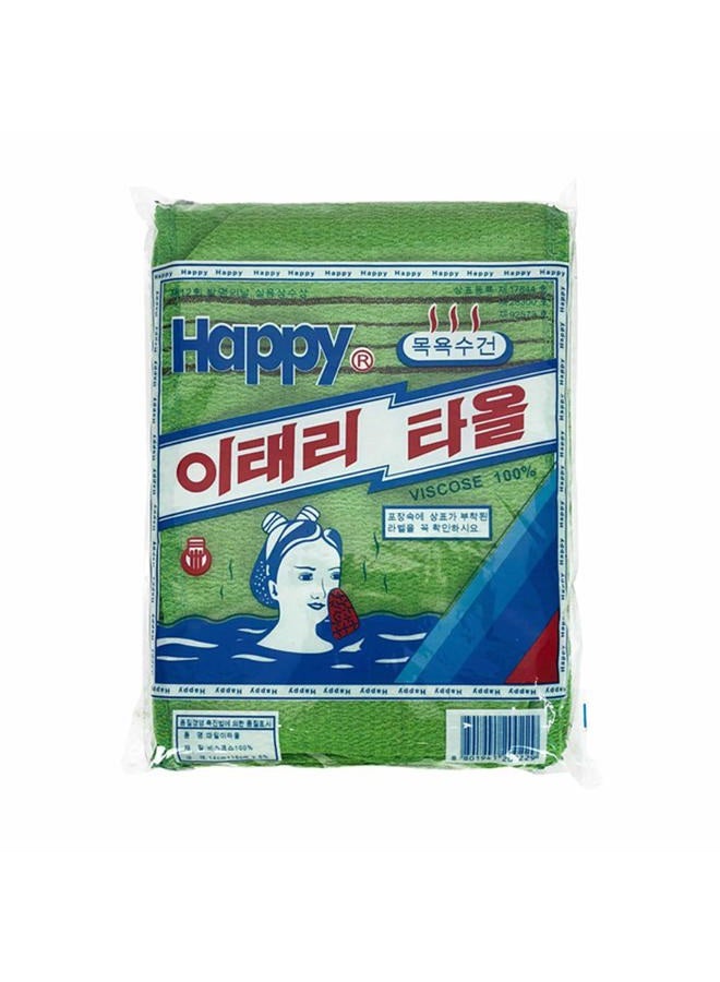 GOLDSANGSA GOLDSANGSA-Korean Bath Towel Washcloth 20pcs/Body Scrub Genuine Exfoliating Bath Mitten Remove Dead Skin(Green) - Image 1