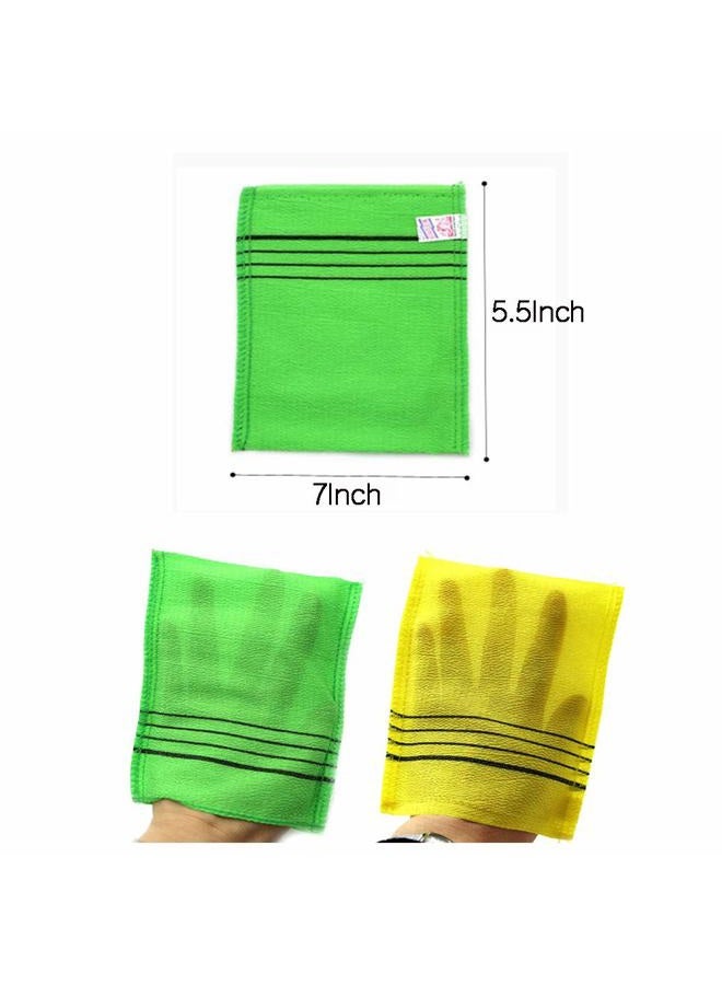 GOLDSANGSA GOLDSANGSA-Korean Bath Towel Washcloth 20pcs/Body Scrub Genuine Exfoliating Bath Mitten Remove Dead Skin(Green) - Image 2
