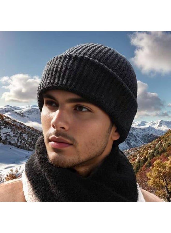 Face Mask Beanie Hats, 2 in 1 Knitted Beanie for Men Women, Full Face Ski Mask Face Cover Outdoor Sports - Image 4