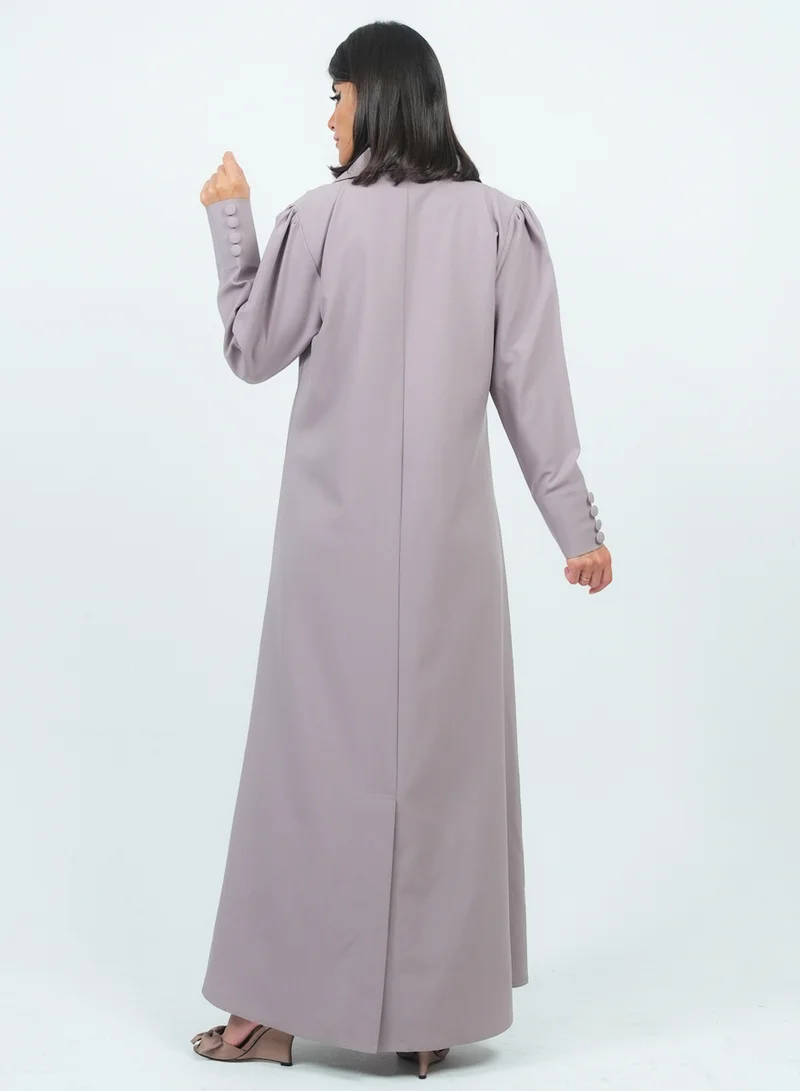Rosette Abaya  Blazer with Button Design long sleeves for Women | Best Price UAE