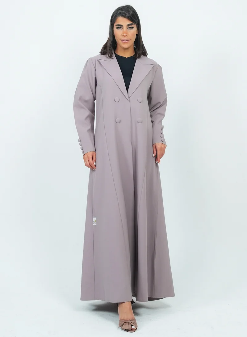 Rosette Abaya  Blazer with Button Design long sleeves for Women | Best Price UAE