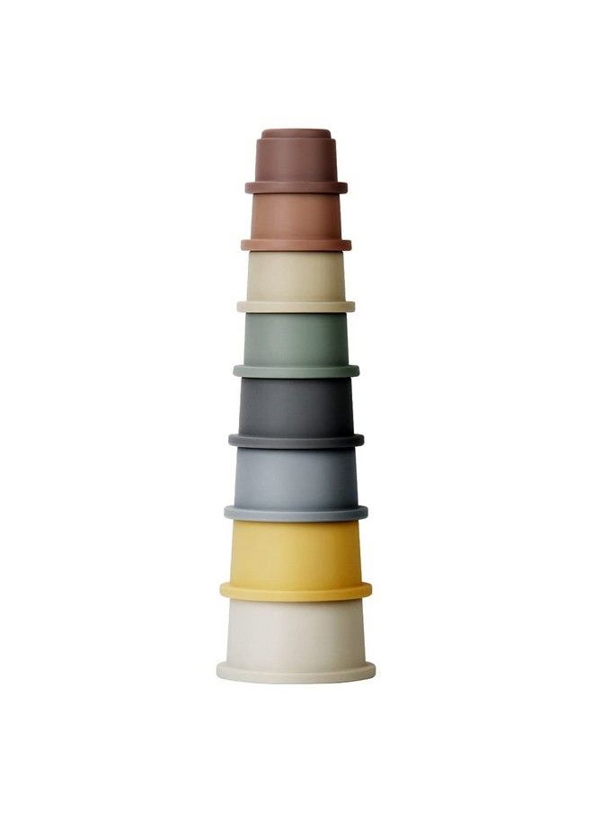 Mini Tudou - 8 Pcs Stacking Cup Toys Nesting Cups Toy Baby Bathing Toy & Building Toy For Early Educational Develop Best Montessori Toy Gift For 6 Month+ Boys & Girls - Image 1