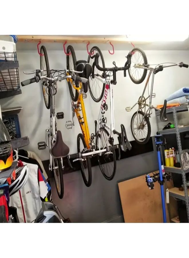 6pcs Heavy Duty Rubber Coated Bike Storage Hooks Rust Proof Ceiling Hangers Garage Organization - Image 5