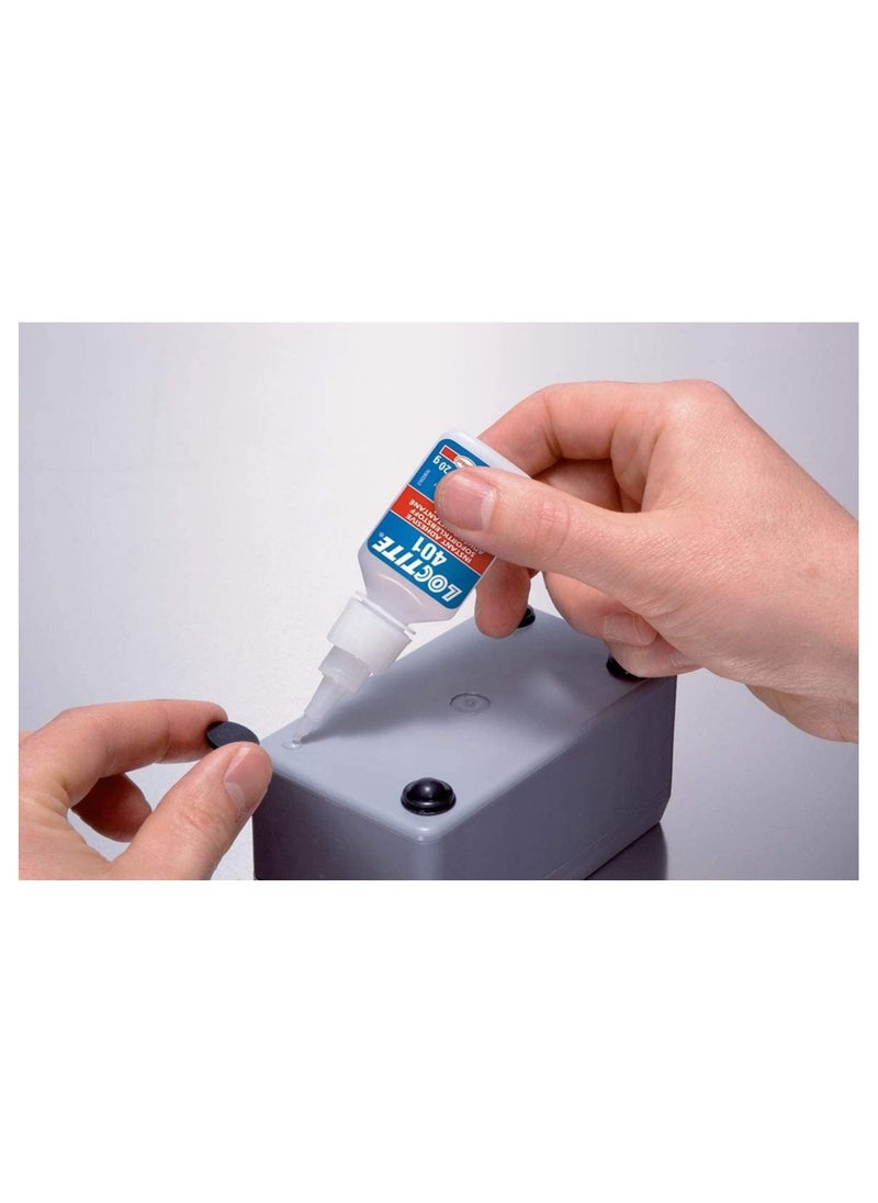 Loctite - LOCTITE 401, Universal Liquid Adhesive, High Strength Adhesive for Quick Repairs, Fast Curing Cyanoacrylate Glue Instant Adhesive for Many Materials, 20g - Image 1