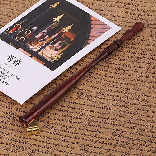 Hilitand Calligraphy Rosewood Dip Pen Handle Nib Holder With Removable Metal Flange For Writing English Calligraphy Drawing Cartoon Or Caricature - Image 4