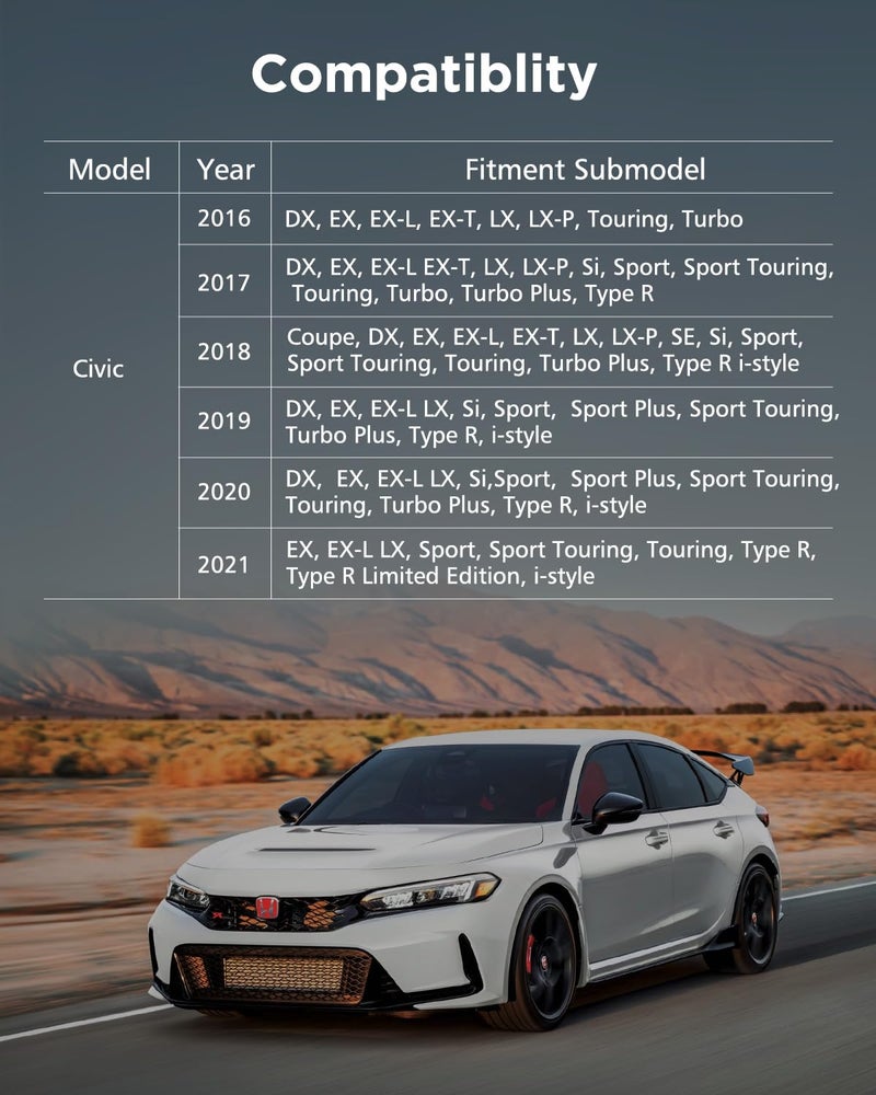 CarQiWireless Wireless Charger for Honda Civic 2016-2021 with USB Port, Wireless Charging Pad for Honda Civic Hatchback Si Coupe Type R Accessories 2021 2020 2019 2018 2017 2016 - Image 5