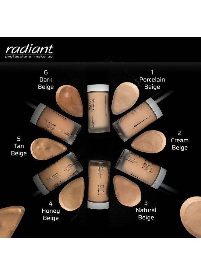 RADIANT PROFESSIONAL MAKE UP / HELLENICA - Radiant Professional Wonderlight Serum Liquid Foundation for Makeup Kit - Alternative to Bronzer Powder - Color Corrector & Under Eye Concealer - Matte Eyeshadow Base - 1.01 oz - Porcelain Beige (01) - Image 1