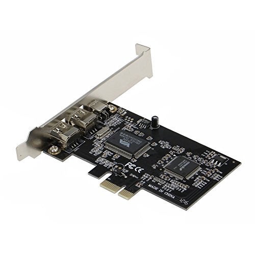 Sedna - PCIe (PCI Express) 3 Ports 1394A (Firewire) Adapter Card (VIA) (3E, 2X 6 Pin + 1 x 4 Pin External Port) with Low Profile Bracket - Image 3