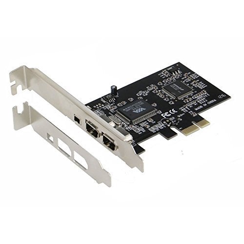 Sedna - PCIe (PCI Express) 3 Ports 1394A (Firewire) Adapter Card (VIA) (3E, 2X 6 Pin + 1 x 4 Pin External Port) with Low Profile Bracket - Image 1