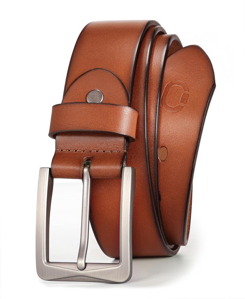 CHAOREN 1.5" Mens Belts Leather - Italian Full Grain Leather Belts - Ideal for Casul Jeans & Work Wear - Image 1