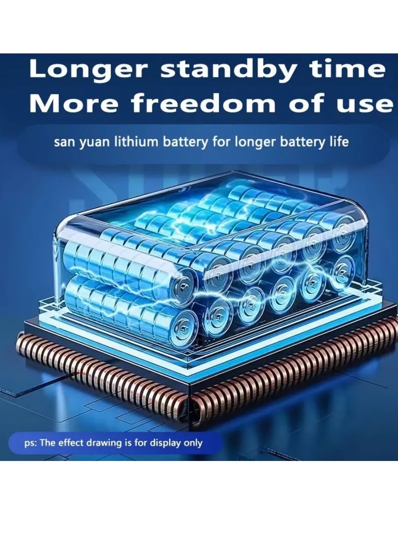 منفاخ إطارات محمول بضاغط هواء 150 رطل/بوصة مربعة، مضخة هواء أوتوماتيكية مع بطارية قابلة لإعادة الشحن وبنك طاقة مع شاشة LCD/LED رقمية، منفاخ إطارات للسيارة/السكوتر الكهربائي/بالبارو - Image 4