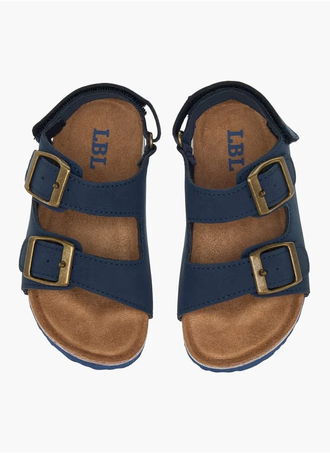 ال بي ال من شو اكسبرس Boys Buckle Detail Sandals With Hook And Loop Closure