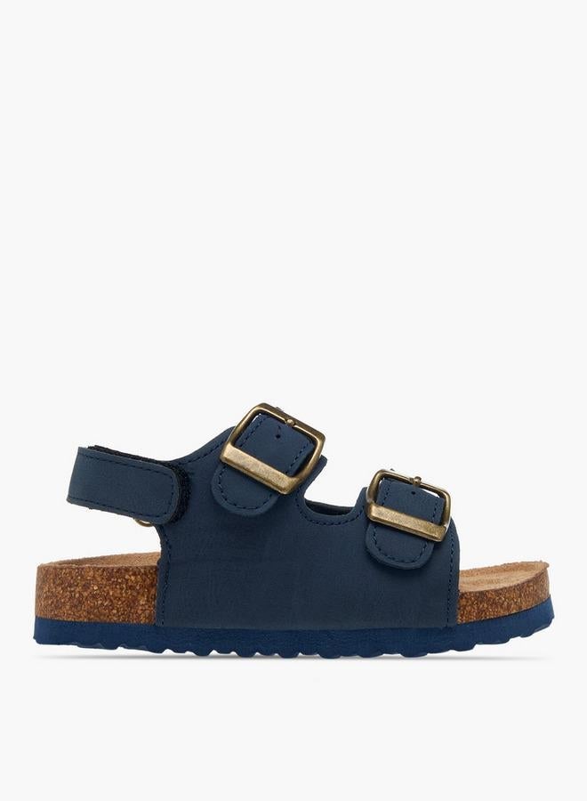 LBL by Shoexpress Buckle Detail Sandals With Hook And Loop Closure - Image 1