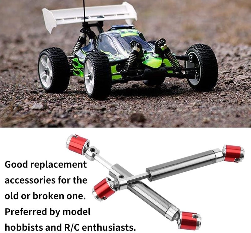 klarako 2Pcs Stainless Steel Drive Shaft for RC Crawler Car, 110-155mm Metal CVD Universal Drive Shaft for SCX10 CC01 D90 D110 RC Crawler Car - Image 4