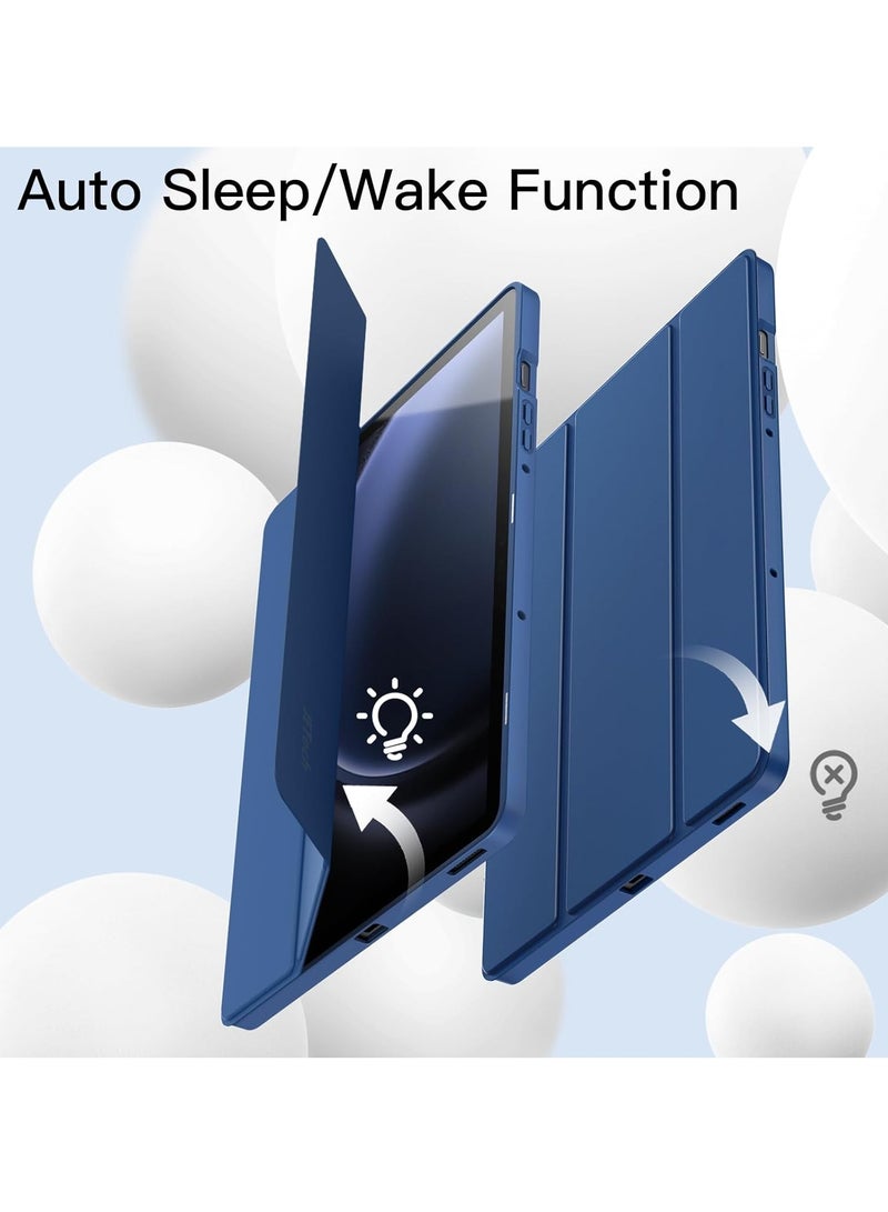 DUSALA Case for Samsung Galaxy Tab S9 FE / S10 FE 10.9 Inch with S Pen Holder, Soft TPU Tri-Fold Stand Protective Tablet Cover, Support S Pen Charging, Auto Wake/Sleep - Image 5