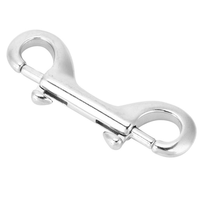 Silver Durable Stainless Steel Double Ended Clip Hook 90mm Bolt Snap Scuba Diving Buckle - 316 Marine Grade Corrosion Resistant Fastener for Scuba Diving Gear - Image 2