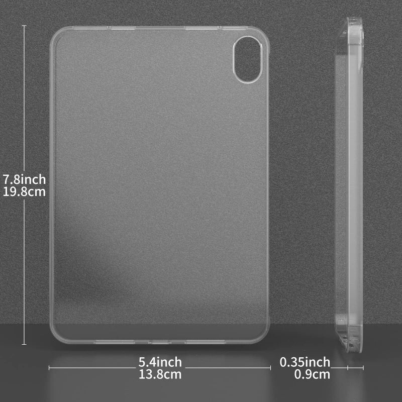 Asgens iPad Mini 6 2021 Black Clear Case, Slim Silicon Case Flexible Soft TPU Shockproof Anti-Scratches Back Cover for 8.3 inch iPad Mini 6th Generation 2021, Model A2567 / A2568 / A2569 - Image 4