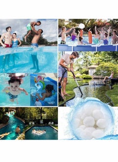 Excefore Filter Balls Poly sphere Reusable Filtration Balls Flow Clear Swimming Pool Water Alternative Filter Impurities 700g Alternative Filter Impurities 700g  - Image 3