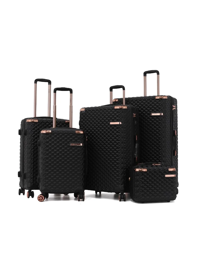 CAPITAL Capital 5-Piece ABS Hardshell Luggage Set (32/28/24/20/14 Inch) –Lightweight Spinner Suitcases with TSA Lock