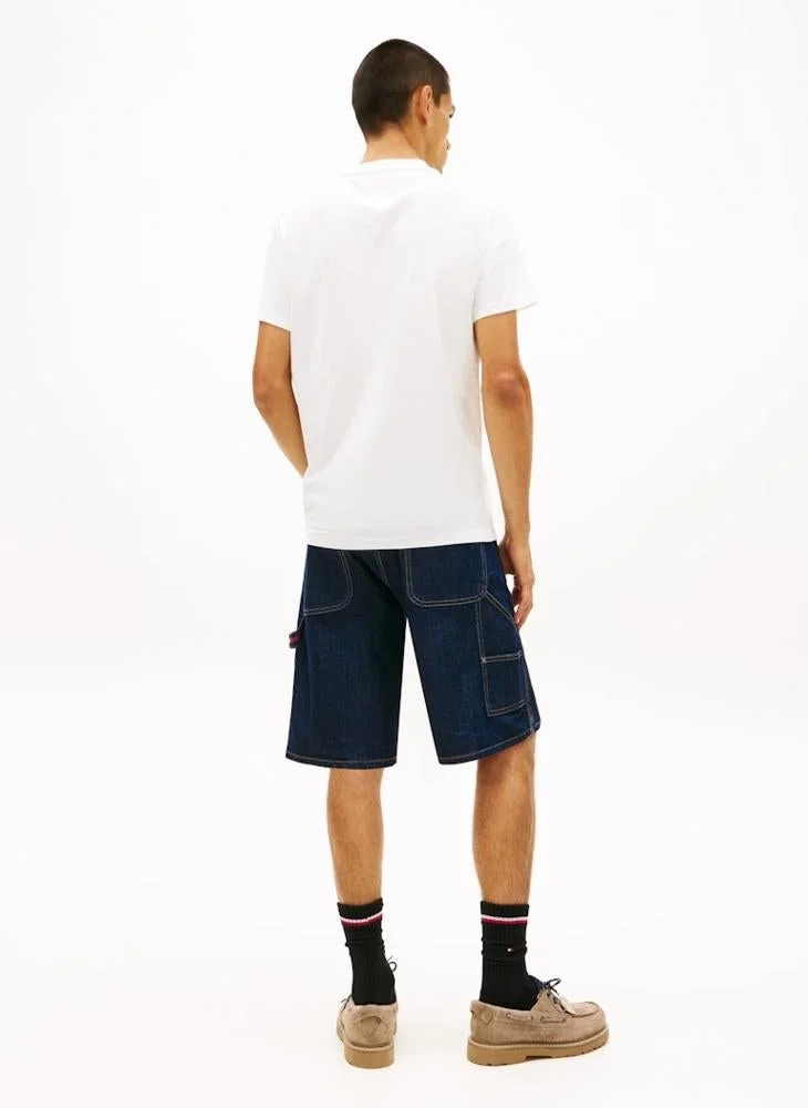 TOMMY JEANS Signature Logo Slim Jersey T-Shirt