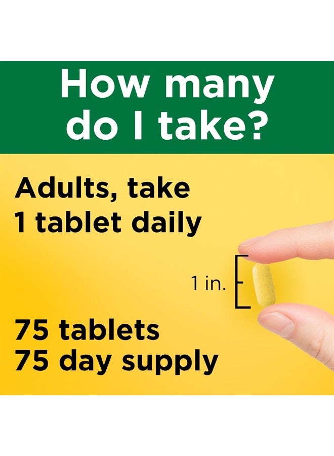 Nature Made Stress B Complex with Vitamin C and Zinc, Dietary Supplement for Immune Support, 75 Tablets, 75 Day Supply - Image 4