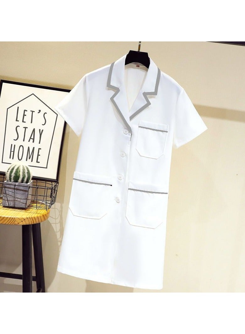 KUYING Summer Style Lab Coat For Door-To-Door Medical Work Clothes  - Image 1