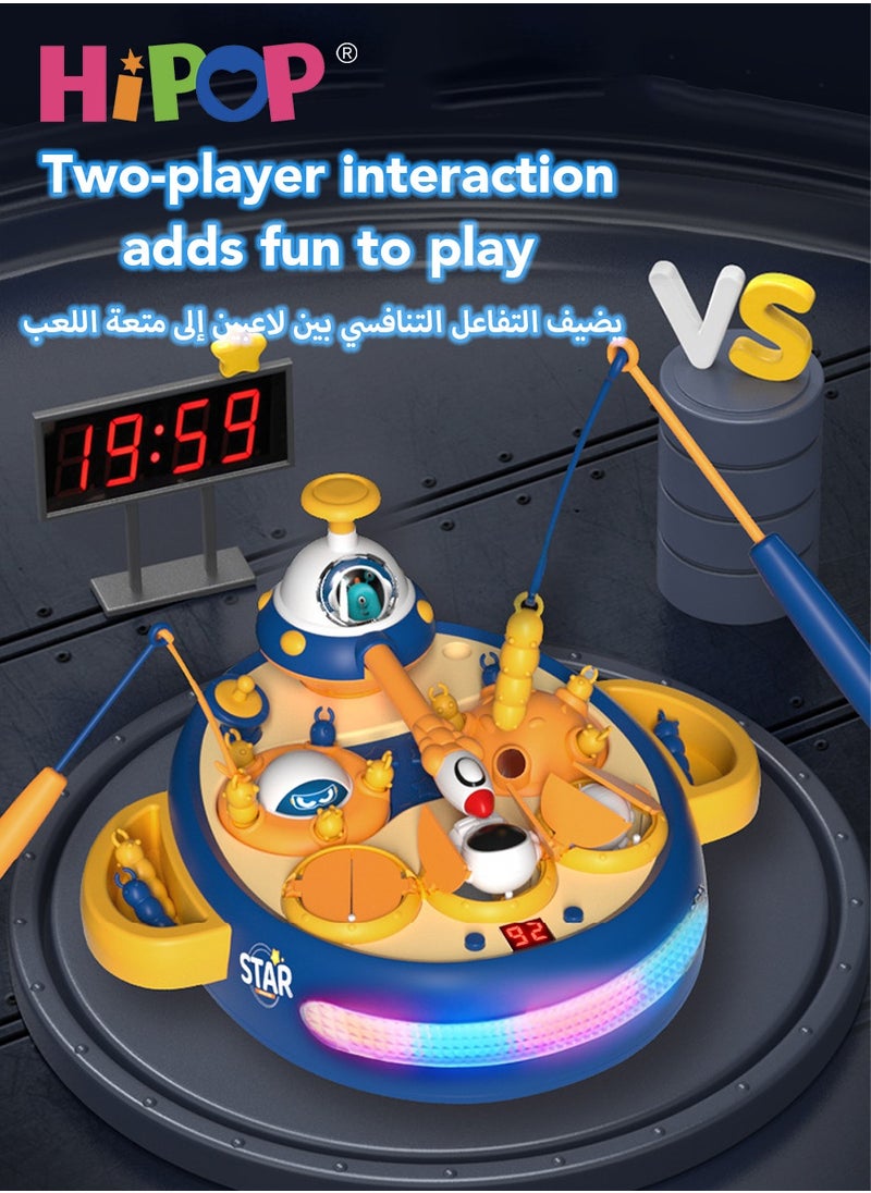 HIPOP 2 In-1 Baby Toys, Whack-A-Mole Game, Hammering and Pounding Game with Fishing Function, Two Ways to Play  - Image 3