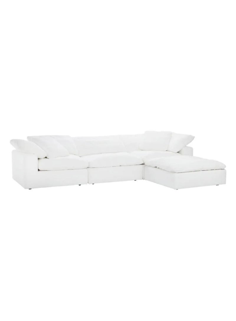 Karnak American 3 Seater Luxury Modern Design Sectional Sofa For Living Room Furniture With Free Installation Color - White - Image 2