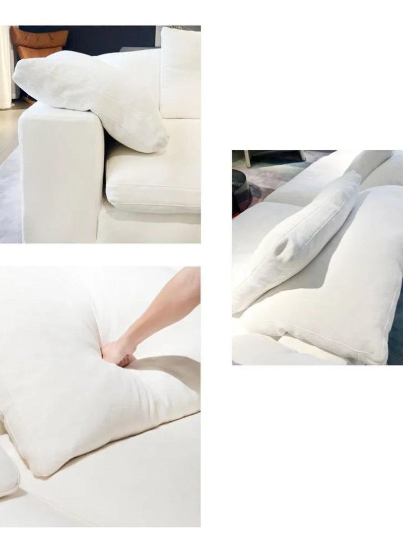 Karnak American 3 Seater Luxury Modern Design Sectional Sofa For Living Room Furniture With Free Installation Color - White - Image 5