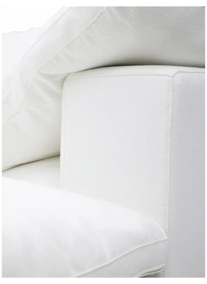 KARNAK Karnak American 3 Seater Luxury Modern Design Sectional Sofa For Living Room Furniture With Free Installation Color - White  - Image 4