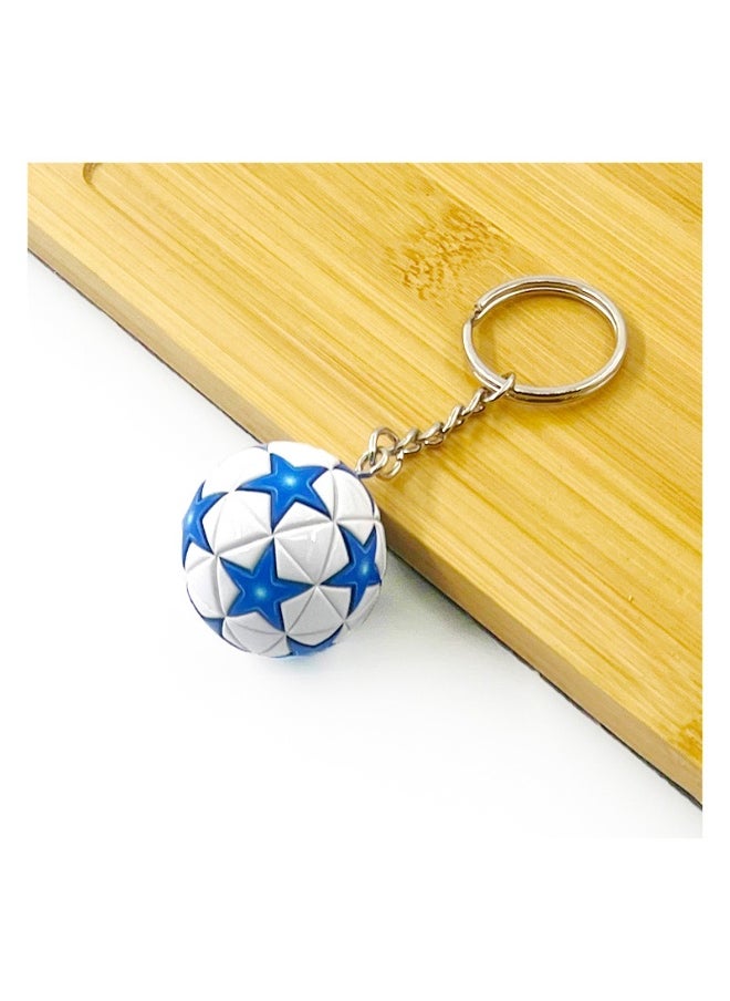 Generic AC Milan/Barcelona/Real Madrid Soccer Model Keychain Accessory Pendant Bag Chain Car Keychain Creative Gift for Unisex 