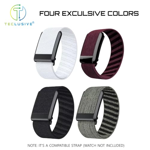 T TECLUSIVE Soft Elastic Cloth Strap Compatible for Whoop Band 5.0 | Stretchable Nylon Sports Strap Replacement Band with Metal Locks | Only for 5.0 (Pink) - Image 5
