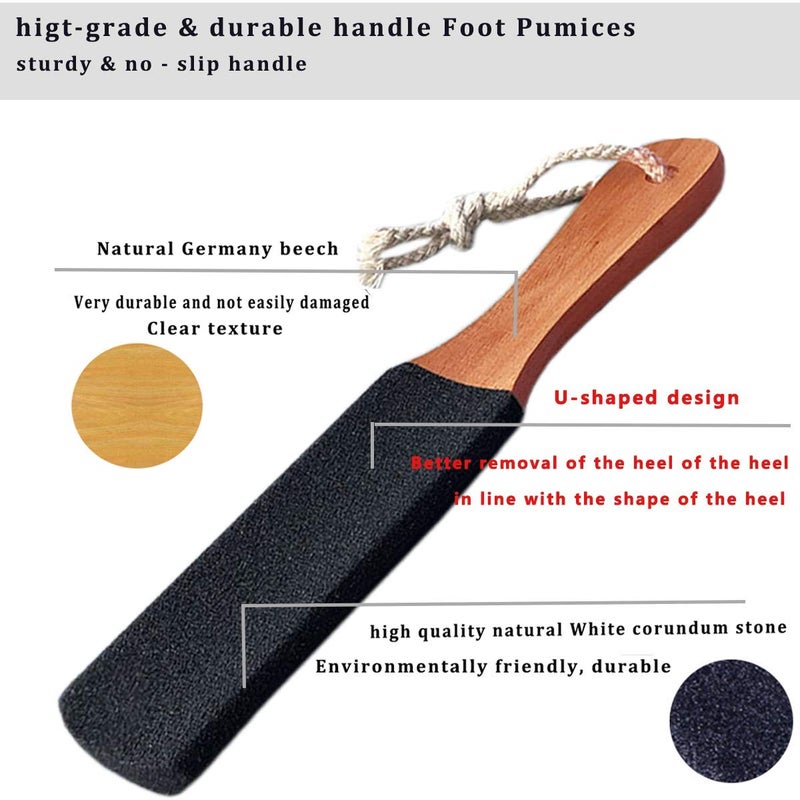 Kinepi Foot Scrubber Pedicure Foot File Pumice Stone,Professional Pedicure Supplies Callus Remove Cracked Heels,Dead Skin,Corn,Scraper File Foot Care Foot Rasp Massage Brush Tools Kit for Men/Women - Image 5