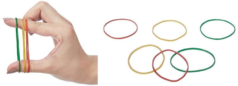 Fliptic Rubber Bands | Enhanced Stretchability and Durability | (Pack of 200 gm) (Multicolour) (2 inch) - Image 3