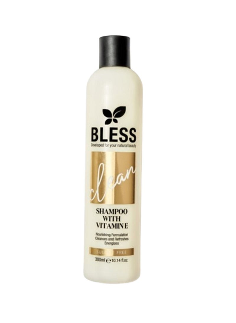 Bless Bless Shampoo With Vitamin E Sulfate-Free - 300ml 