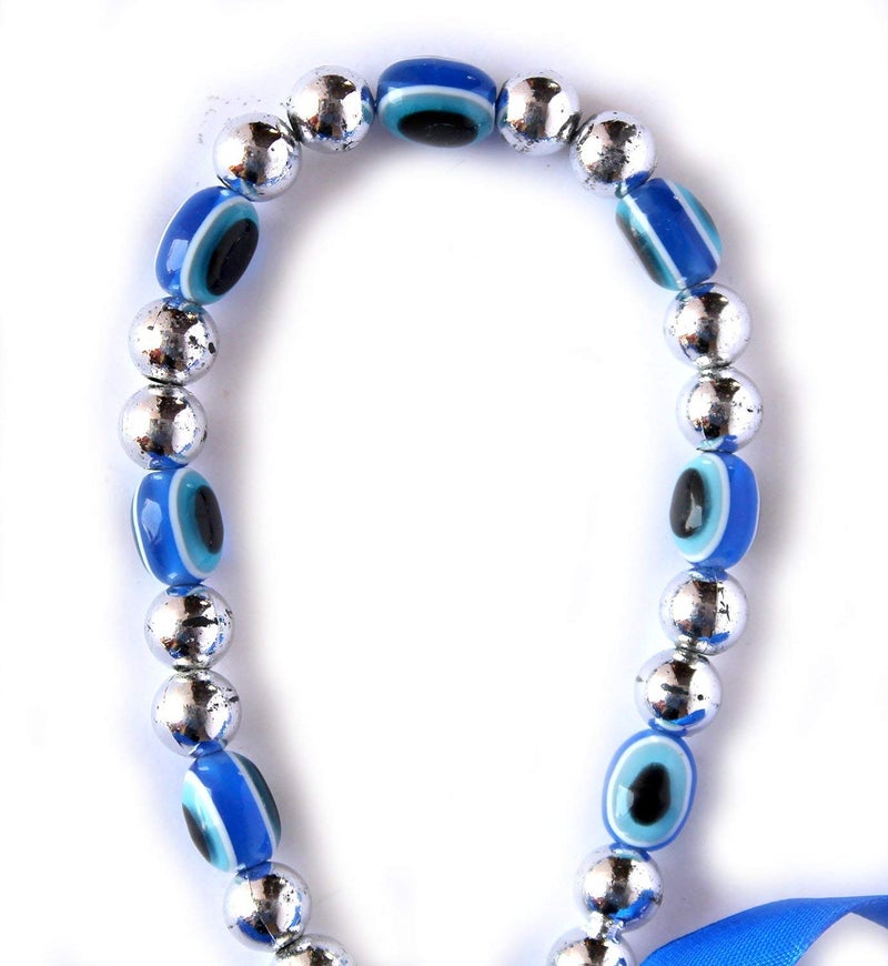 ESPLANADE Glass Evil Eye Car Door Hanging for Good Luck and Prosperity (Blue, Medium) - Image 3
