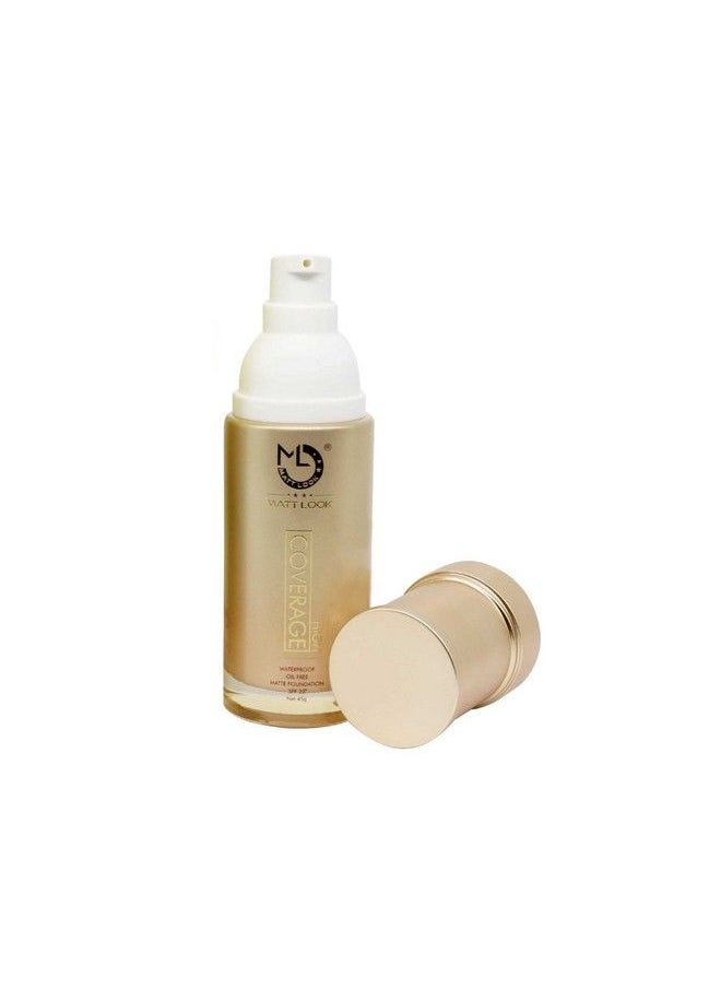 matt look High Coverage Waterproof Oil Free Matte Foundation Spf 25 Fair (45G)  - Image 3