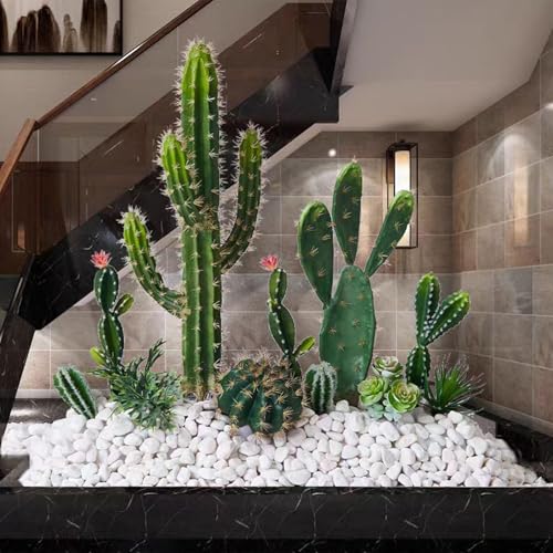 FANTIAN 5 lbs White Matte Rocks for Plants, 2-3 Inch Large Pebbles for Indoor Plants, Decorative River Stones for Succulent, Landscaping, Vases, Crafting and Garden - Image 4