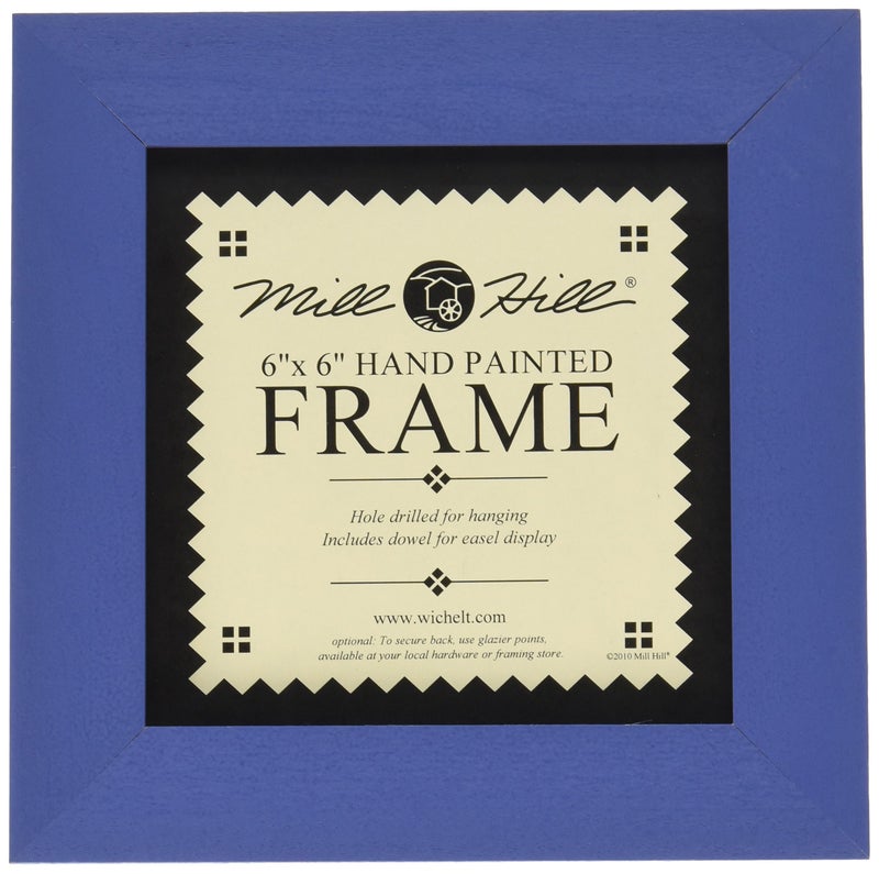 Mill Hill Wooden Frame, Matte Periwinkle, 6 x 6 - Image 3